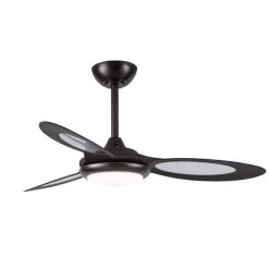 Ventilador de techo Shinjuku LED 24w 3CCT acabado marrón estilo moderno motor DC 97cm Ø