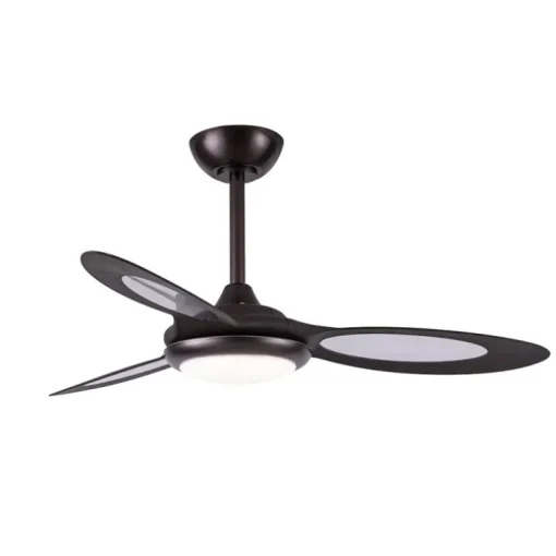 Ventilador de techo Shinjuku LED 24w 3CCT acabado marrón estilo moderno motor DC 97cm Ø