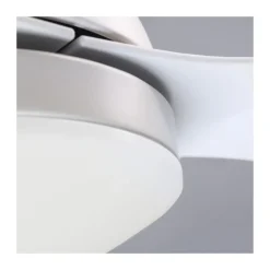 Ventilador de techo Stel Mini blanco LED 20w 3CCT acabado blanco estilo moderno motor DC 92cm Ø