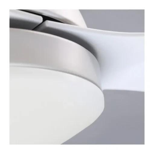 Ventilador de techo Stel Mini blanco LED 20w 3CCT acabado blanco estilo moderno motor DC 92cm Ø