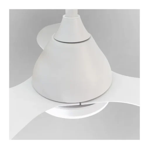 Ventilador de techo Stel Mini blanco LED 20w 3CCT acabado blanco estilo moderno motor DC 92cm Ø