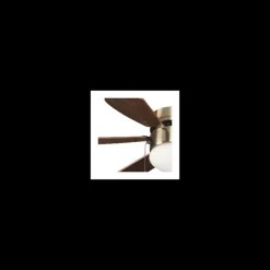 Ventilador de techo Tabit cuero 1xE27 acabado cuero (oro envejecido) aspas acabado marrón estilo moderno motor AC 84cm Ø