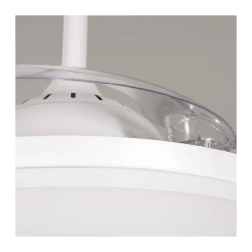 Ventilador de techo Vera blanco LED 35W 3CCT acabado blanco estilo moderno aspas plegables motor DC 106cm Ø