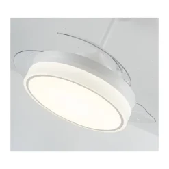 Ventilador de techo Vera blanco LED 35W 3CCT acabado blanco estilo moderno aspas plegables motor DC 106cm Ø